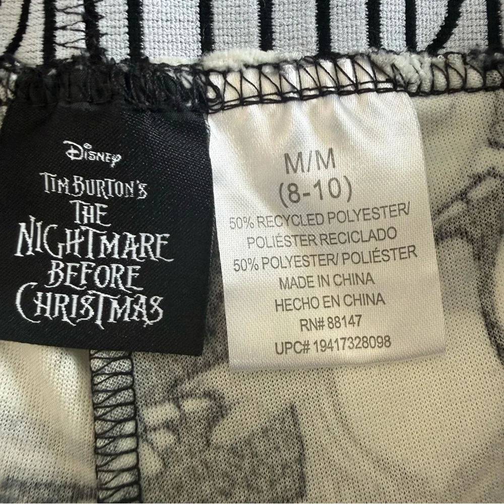 Nightmare Before Christmas Plush Pajama Pants (M) - Picture 2 of 7